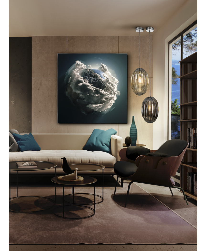 Quadro in vetro temperato Madre Terra - Schuller