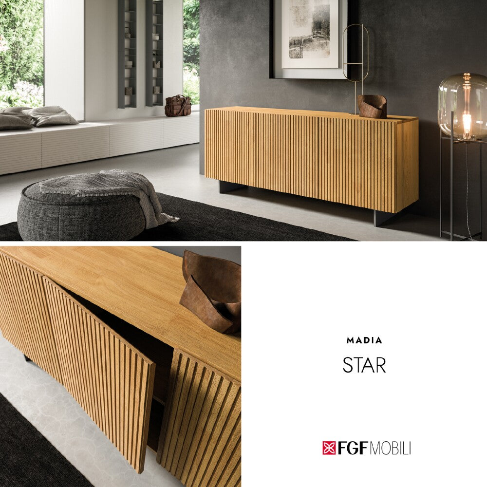 Madia STAR - Fgf - oak - 3 ante in legno massello