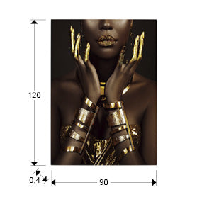 Fotografia stampata OMBRA E ORO Schuller 90x120 cm su Vetro Temperato